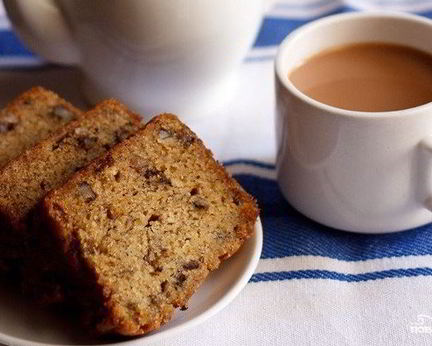 Постный банановый кекс