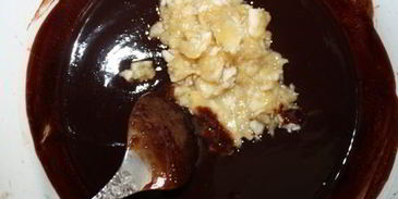 шоколадно-банановый кекс