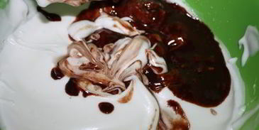 шоколадно-банановый кекс