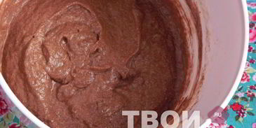 шоколадный кекс с грушей