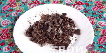 шоколадный кекс с грушей