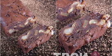 шоколадный кекс с грушей