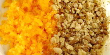 тыквенные кексы с орехами