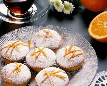 Воздушные апельсиновые кексики