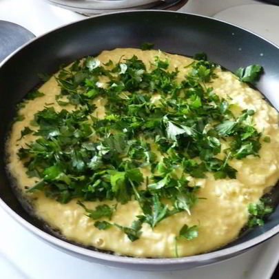 Хачапури ленивые с сыром и зеленью