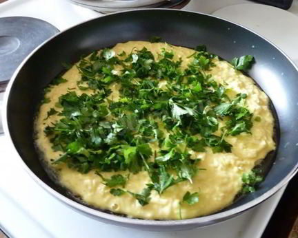 Хачапури ленивые с сыром и зеленью