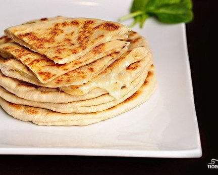 Мгновенный хачапури на сковороде