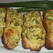 Рецепт Багета с кабачково-сырной начинкой