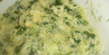 багет с кабачково-сырной начинкой