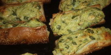 багет с кабачково-сырной начинкой