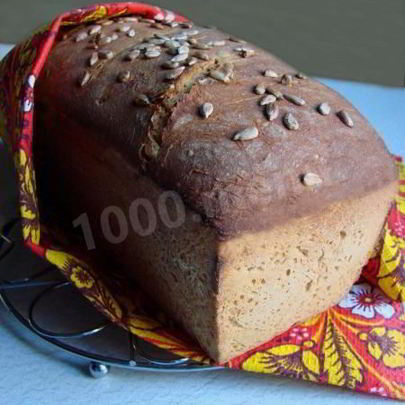 Бездрожжевой хлеб из пшенично-ржаной муки