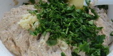 чесночный хлеб с петрушкой