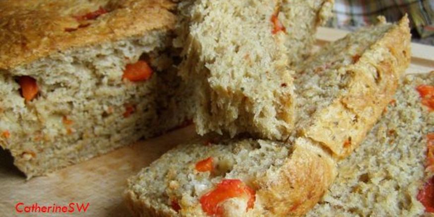 Рецепт гречневого хлеба с печеным перцем