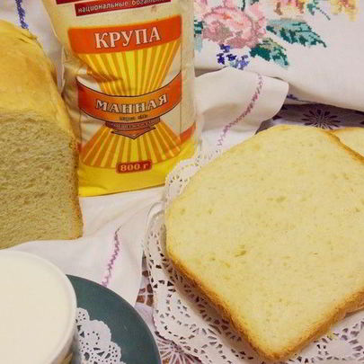 Хлеб на манной каше