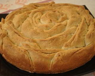 Хлеб Роза с сыром и укропом