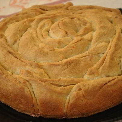 Хлеб Роза с сыром и укропом