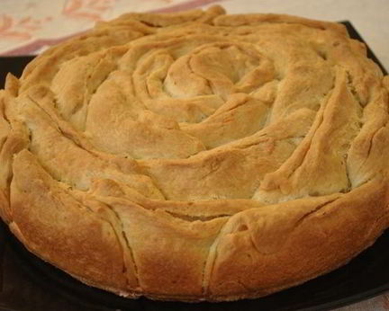 Хлеб Роза с сыром и укропом