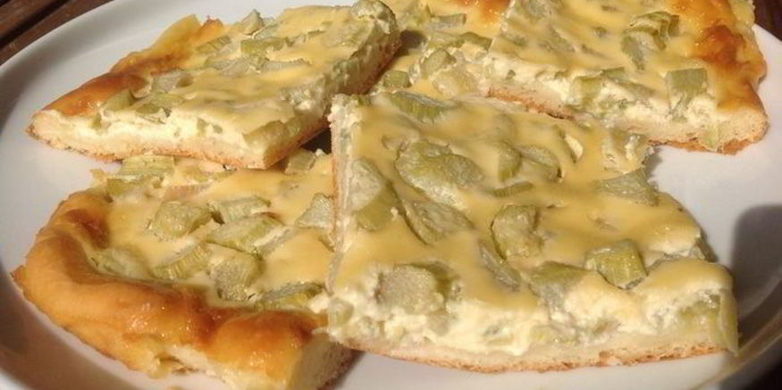 Рецепт латышского ревеневого плоского хлебушка