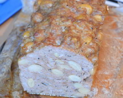 Мясной хлеб с фасолью