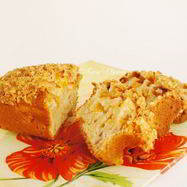 Рецепт Персикового хлеба со штройзелем из овсяных хлопьев