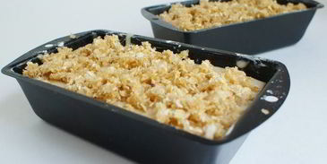 персиковый хлеб со штройзелем из овсяных хлопьев