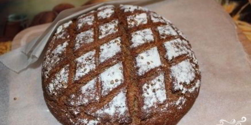 Рецепт ржаного хлеба без дрожжей