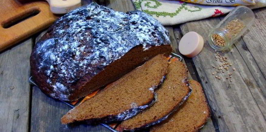 Рецепт ржаного хлеба с тмином и кориандром