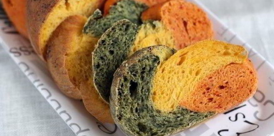 Рецепт цветного хлеба