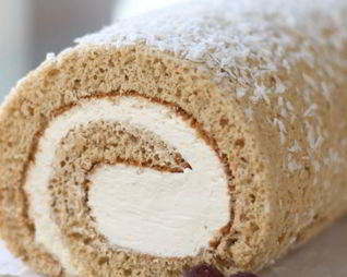 Кокосово-медовый рулет