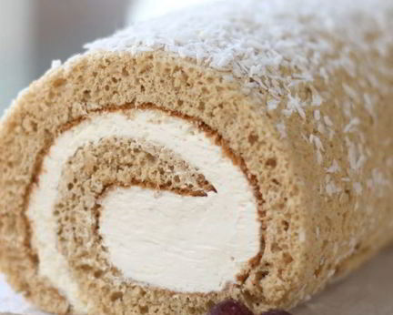 Кокосово-медовый рулет