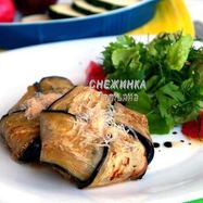 Рецепт Конвертиков из баклажана с моцареллой, томатом и цукини