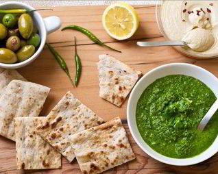 Армянский лаваш с зеленью