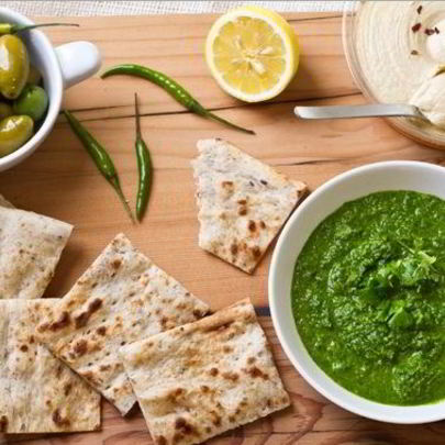 Армянский лаваш с зеленью