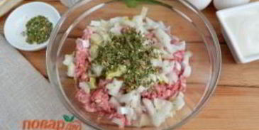 фарш в лаваше по-провански