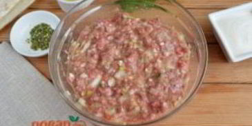 фарш в лаваше по-провански