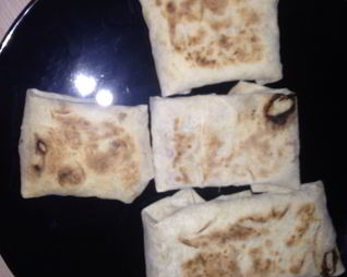 Кентельки из лаваша с крабовым салатом