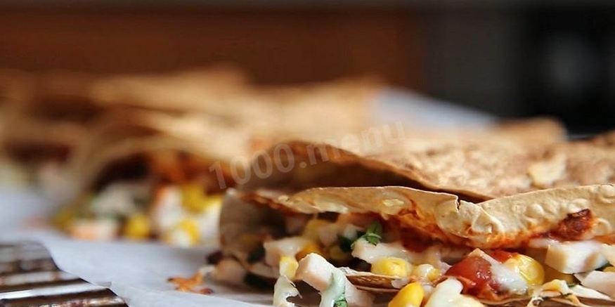 Рецепт кесадильи в духовке из лаваша