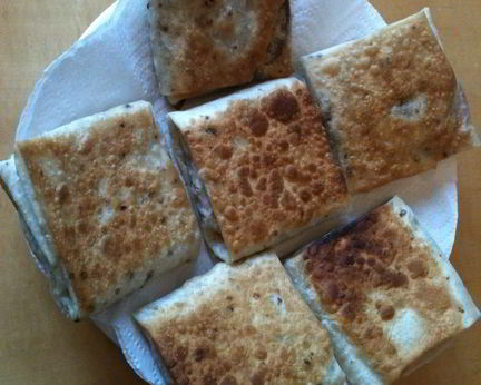 Хрустящие конвертики из армянского лаваша на завтрак