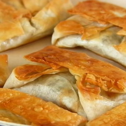 Хрустящие конвертики из лаваша с начинкой