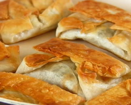 Хрустящие конвертики из лаваша с начинкой