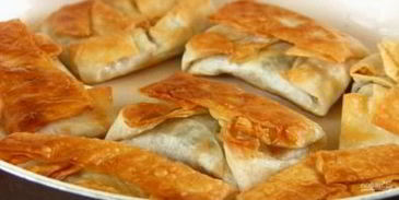 хрустящие конвертики из лаваша с начинкой