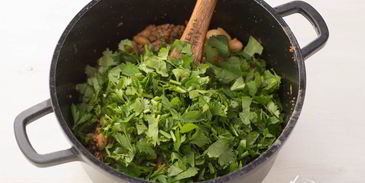 конвертики с мясом и фасолью в лаваше