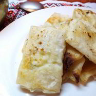 Рецепт Конвертиков с творогом из лаваша