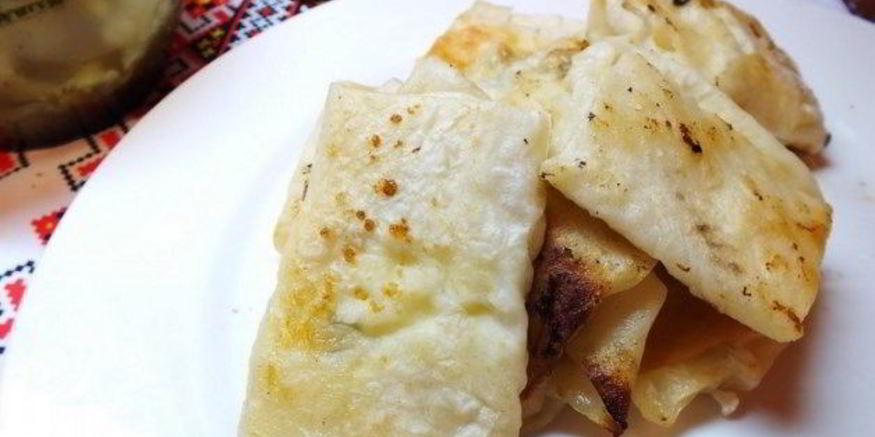 Рецепт конвертиков с творогом из лаваша