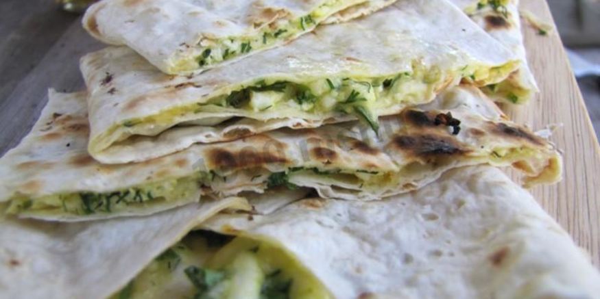 Рецепт лаваша с адыгейским сыром