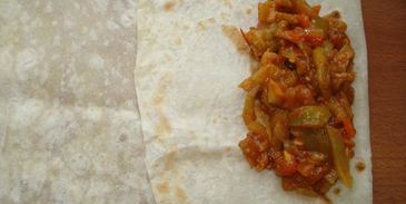 лаваш с баклажанами