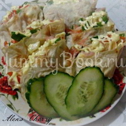 Лаваш с двумя начинками