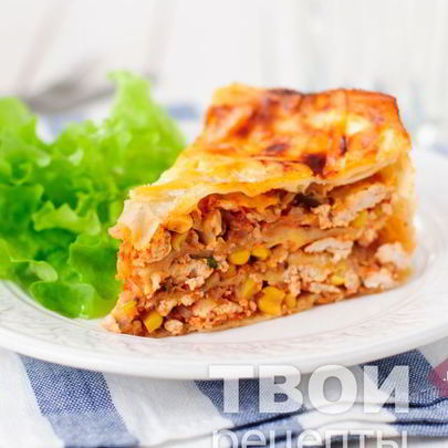 Лаваш с фаршем