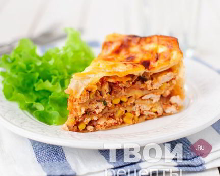 Лаваш с фаршем