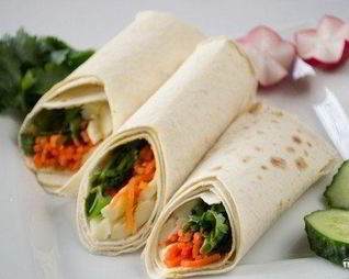 Лаваш с кальмарами